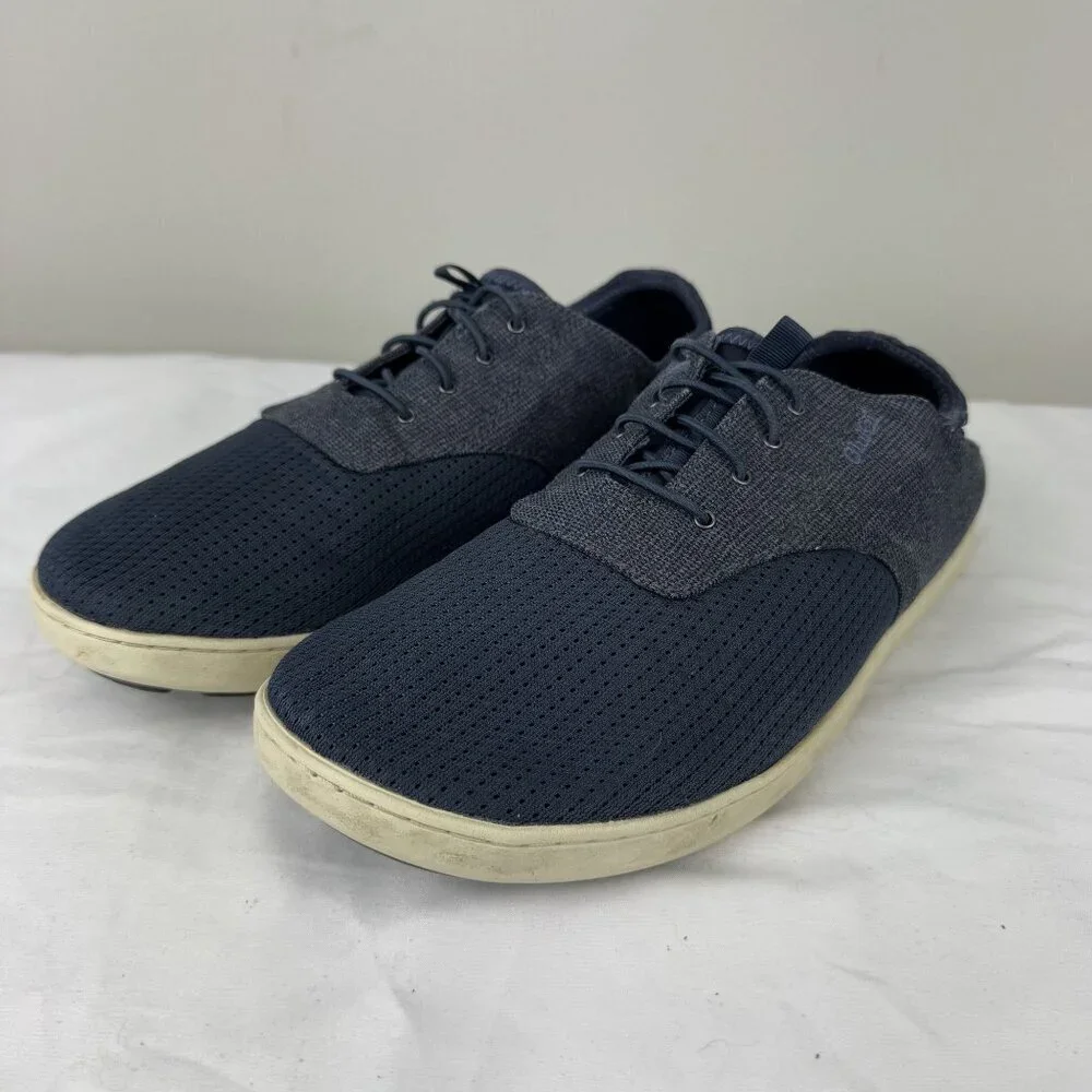 OLUKAI Nohea Moku Mens 9 Slip On Shoes Casual Walking Boat Style Sneakers Blue